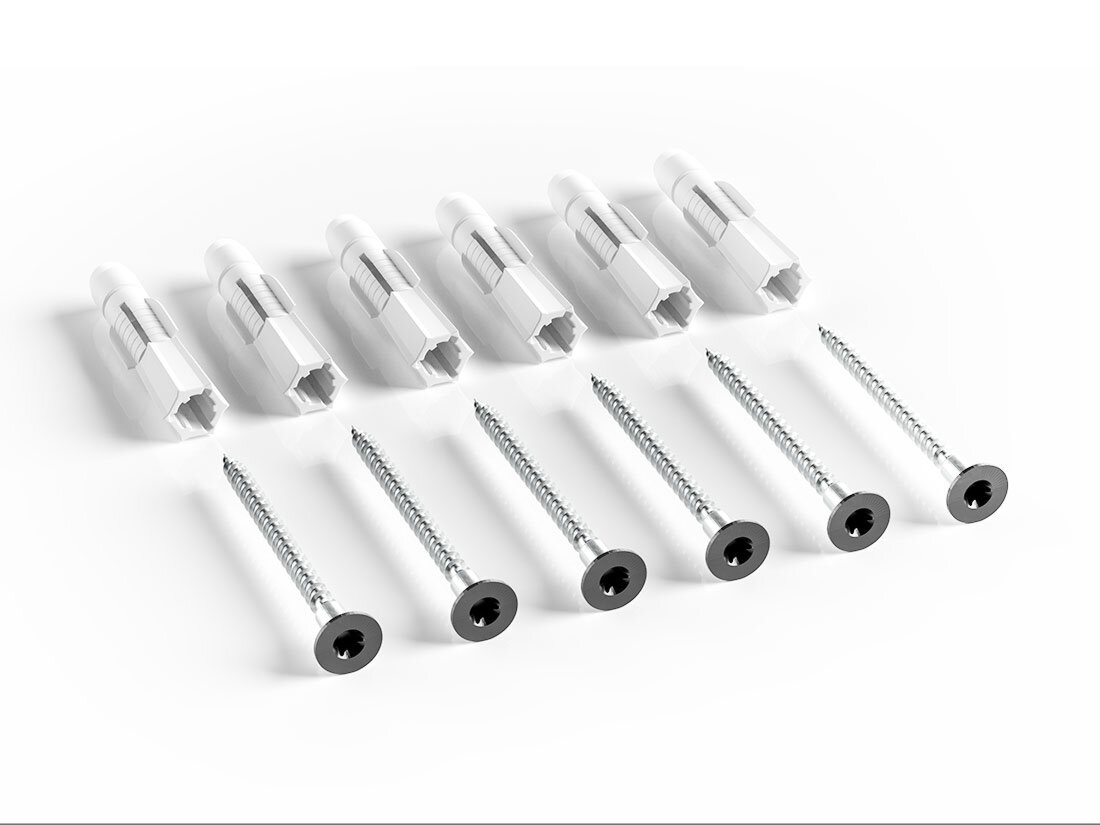 PIPE Befestigungsset WallFix | für 2 Flansche | schwarz