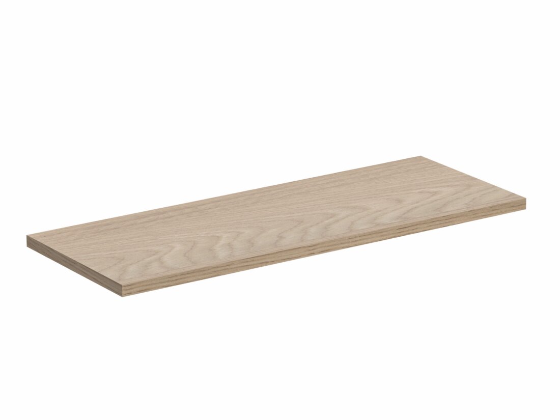 PIPE Regalboden | 80x30x1,9 cm | eiche holzfurniert