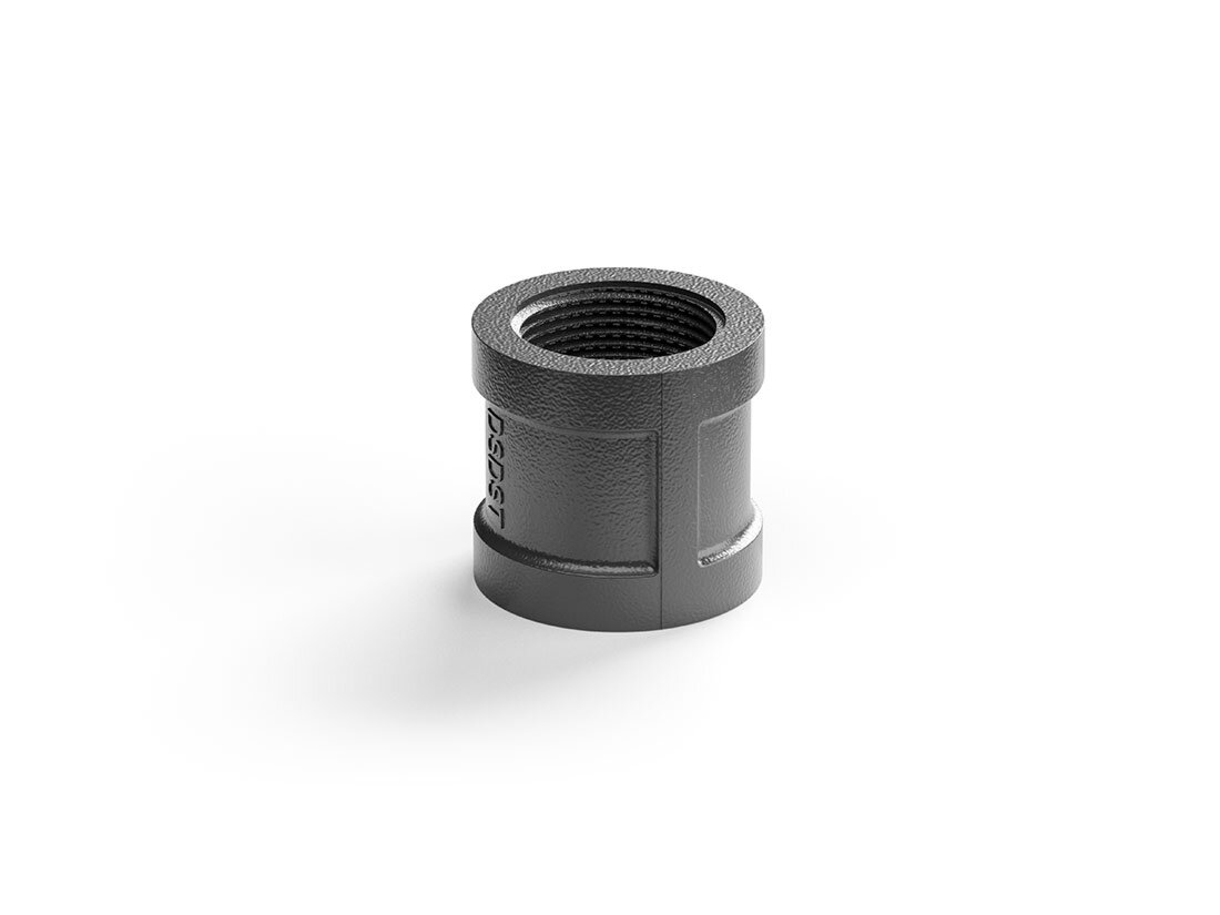 PIPE Verbinder Innengewinde [E] | 3/4" | schwarz