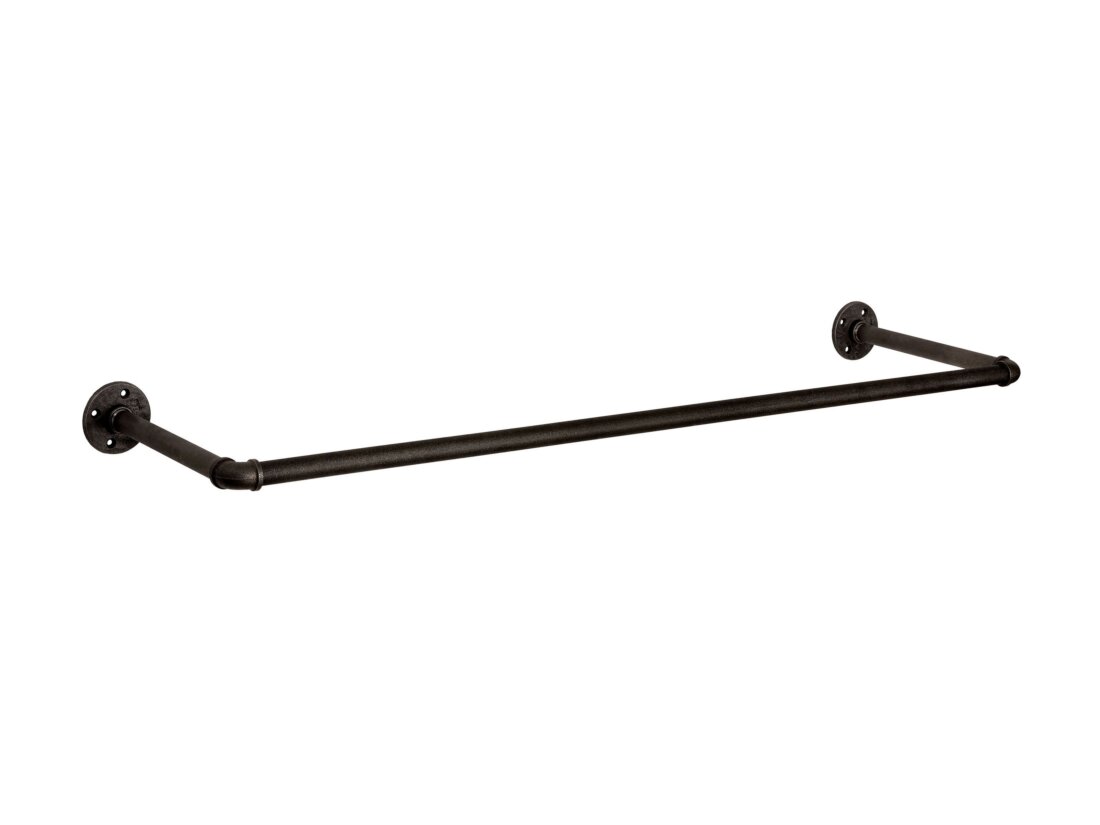 PIPE W-01 Wall Coat Rack | black