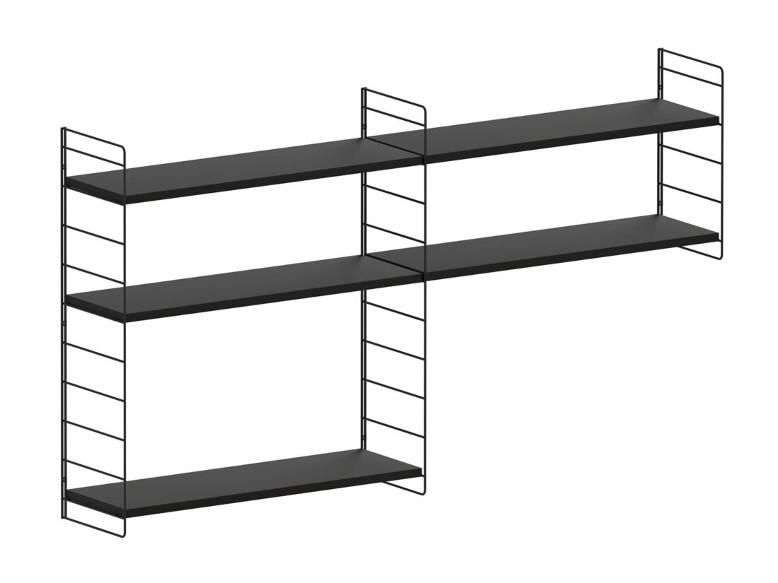 STEP XL-2x2 Stepped Shelf | Decor black