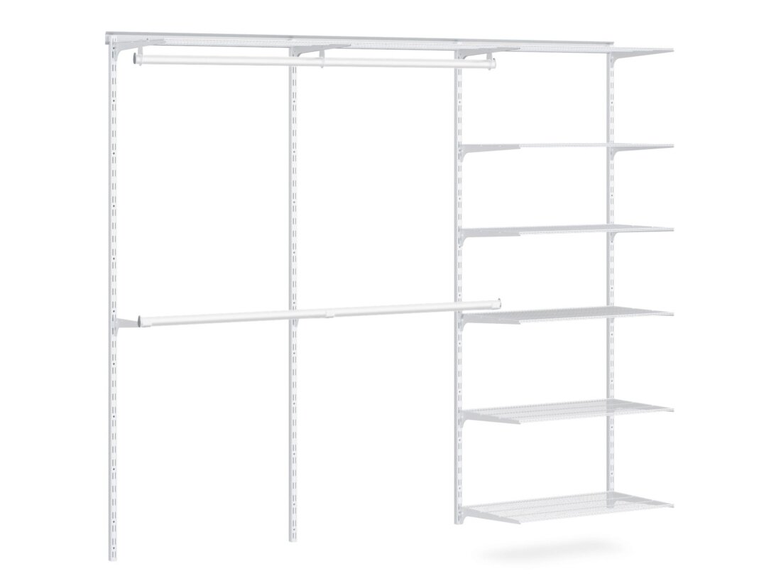 WALK-IN D-303 Regalsystem Kleiderschrank | 250x200x44 cm | weiß