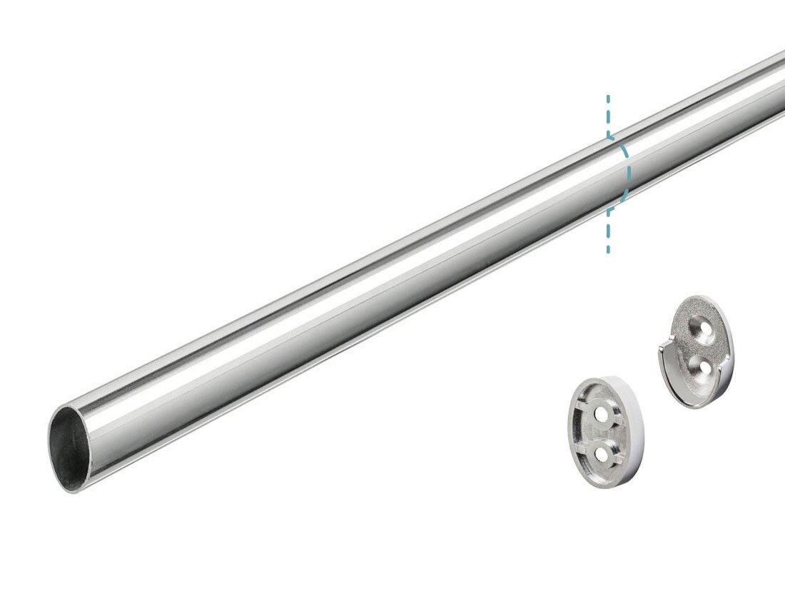 WALK-IN Kleiderstange Wandmontage