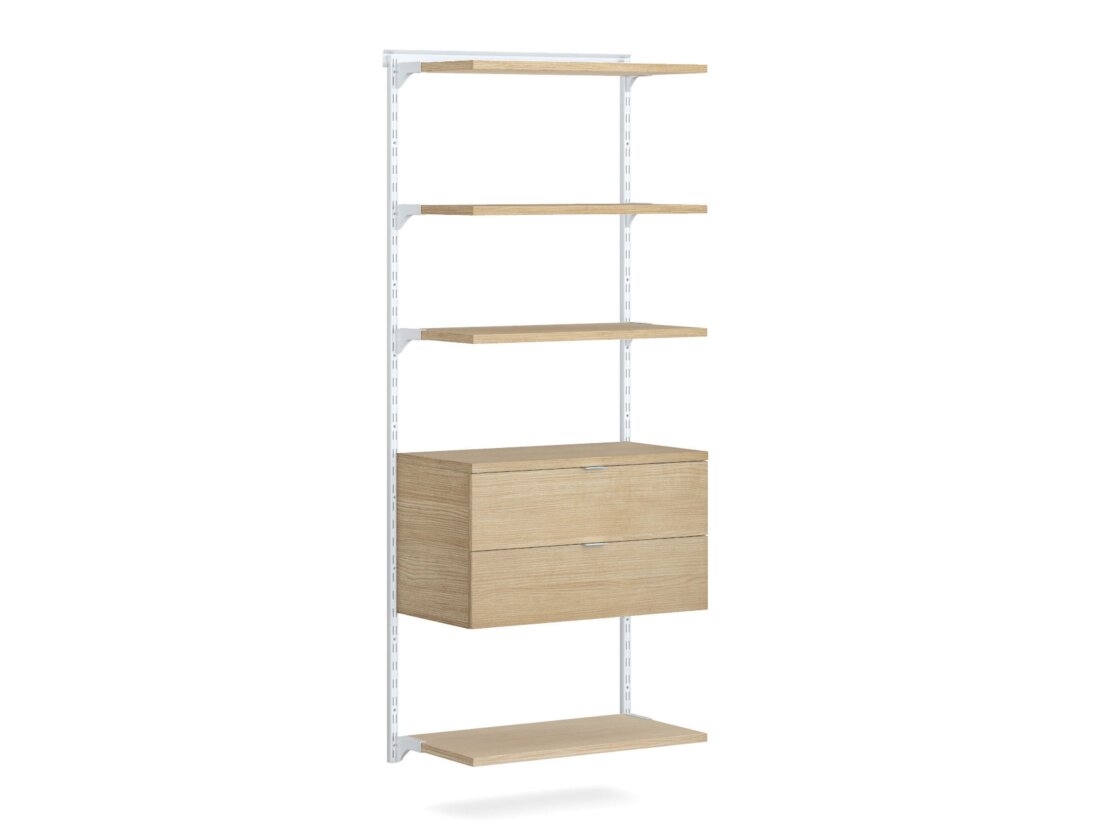 WALK-IN L-105 Wardrobe System | 85x200x45 cm | Decor oak