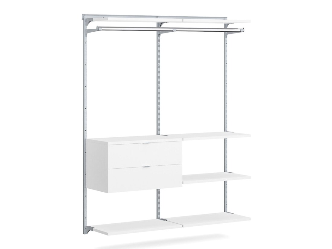 WALK-IN L-205 Wardrobe System | 165x200x45 cm