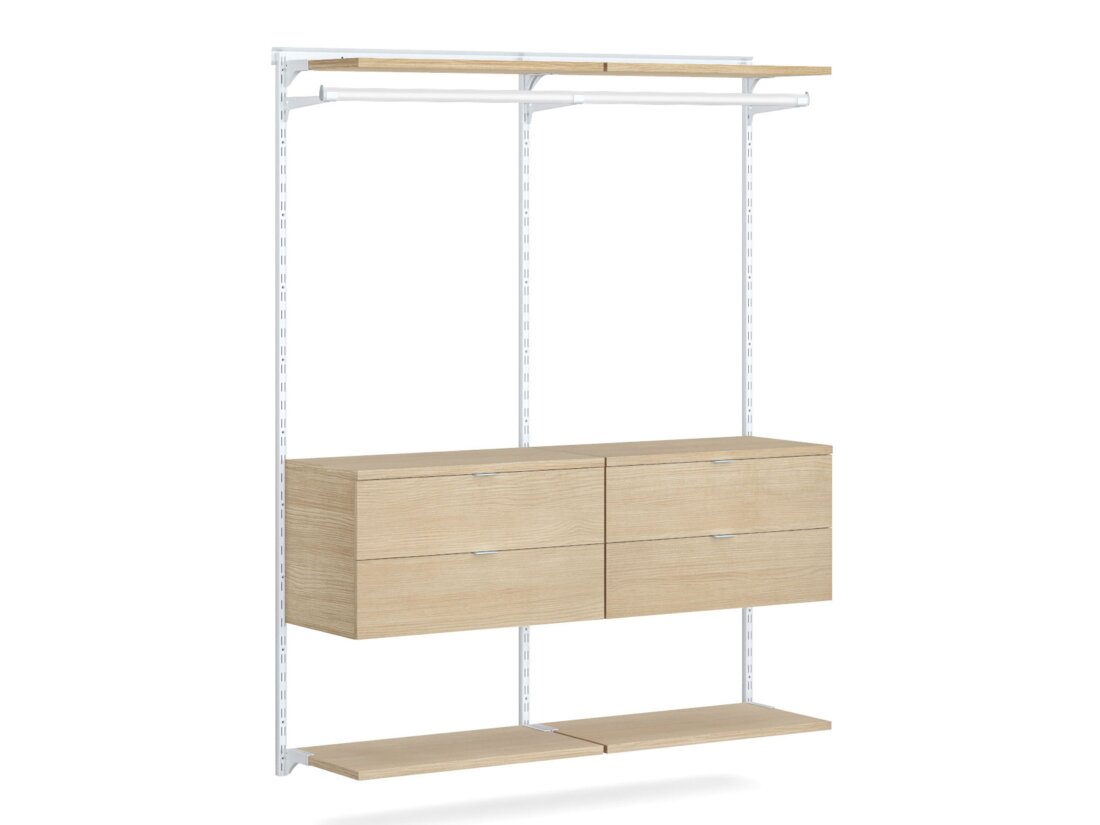 WALK-IN L-206 Wardrobe System | 165x200x45 cm