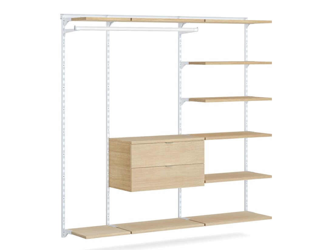 WALK-IN L-254 Schranksystem | 215x200x45 cm | Dekor eiche