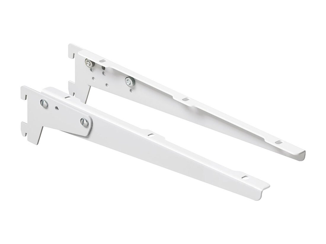 Console équerre pliante - 2 pc | 250 mm | blanc