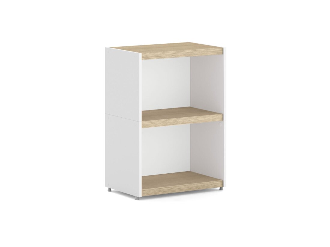 YOMO 1x2 Regalsystem | 57x79x35 cm | Dekor eiche