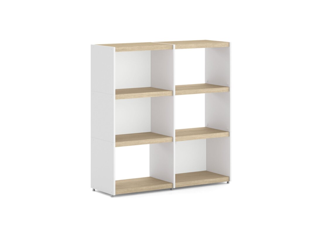 YOMO 2x3 Shelving System | 113x116x35 cm | Decor oak
