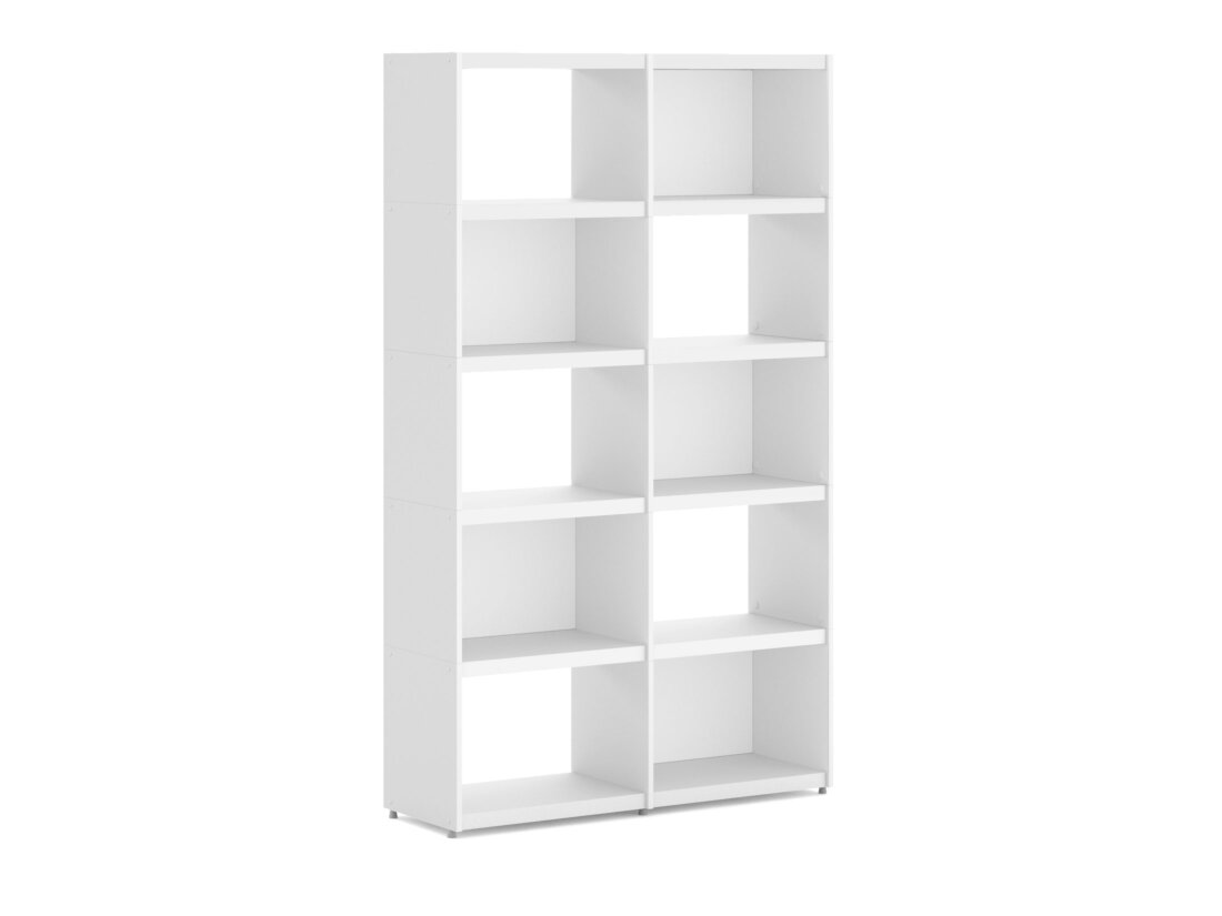 YOMO 2x5 Shelving System | 113x189x35 cm | Decor white