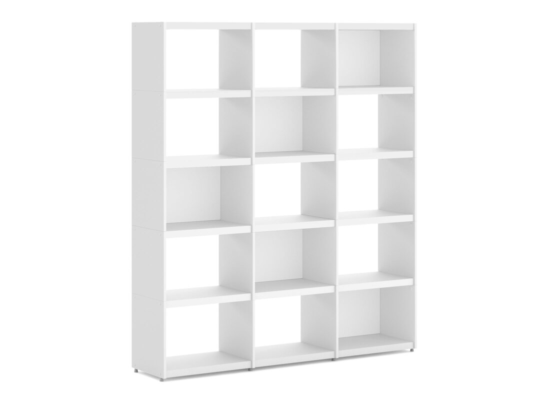 YOMO 3x5 Regalsystem | 168x189x35 cm | Dekor weiß