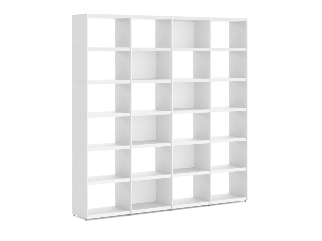 YOMO 4x6 Shelving System | 224x225x35 cm | Decor white