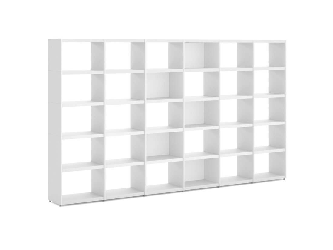 YOMO 6x5 Shelving System | 335x189x35 cm | Decor white
