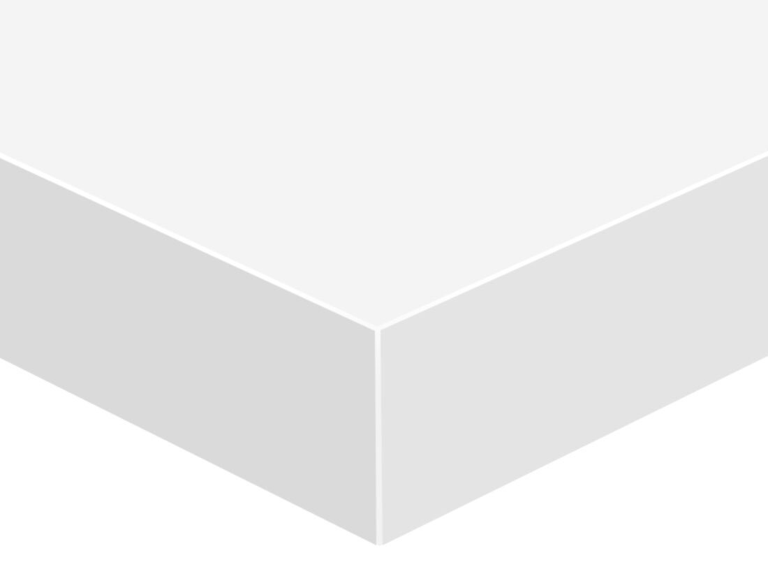 YOMO Staal Plank wit