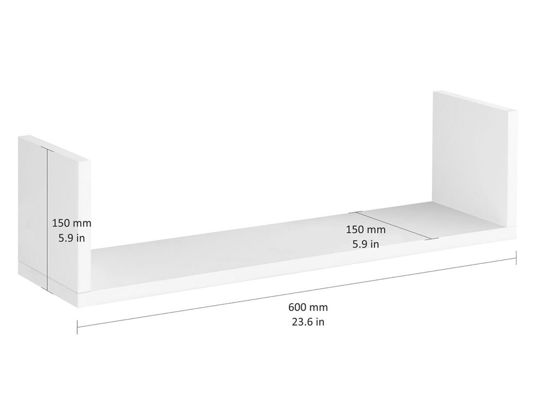 RACK wall shelf white | 60x15 cm | regalraum.com