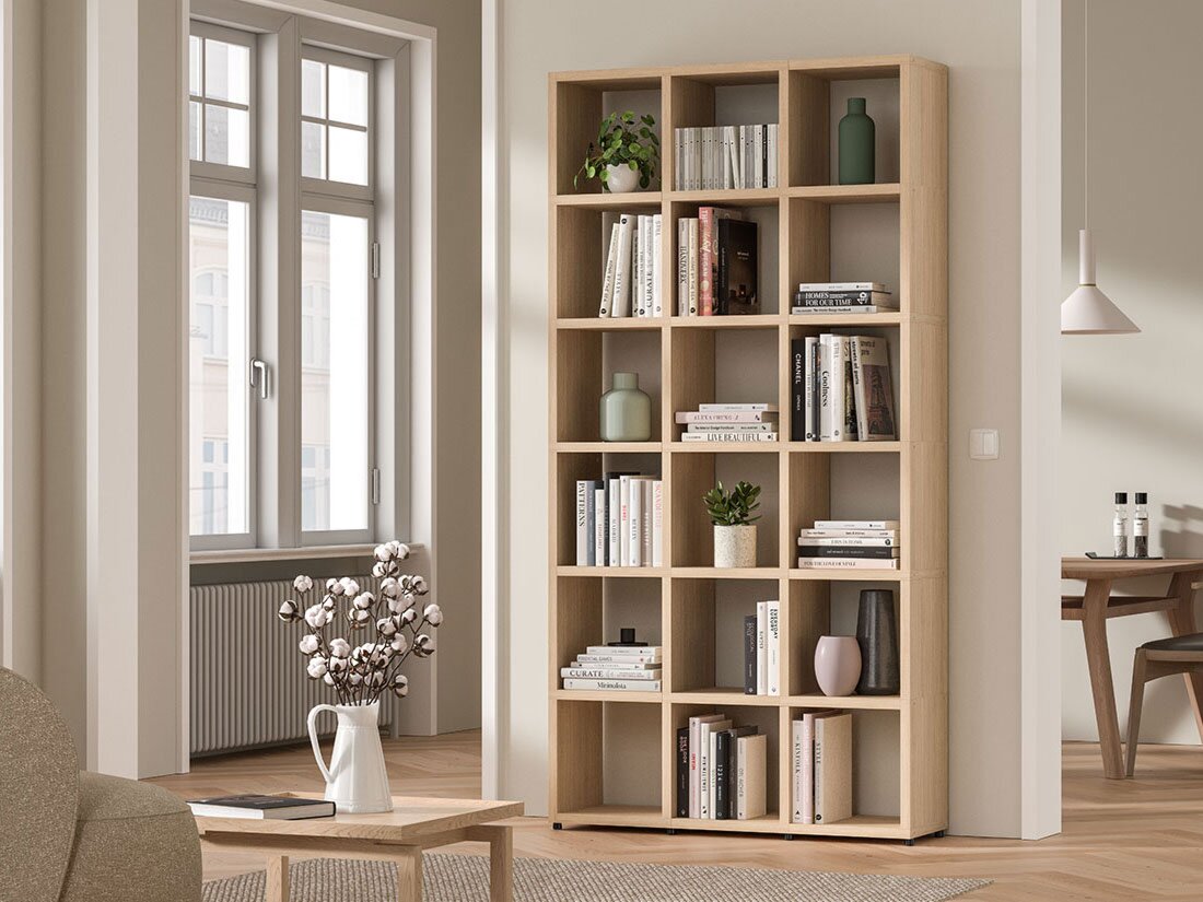 BOON L-4x3-P Sideboard | weiß, eiche