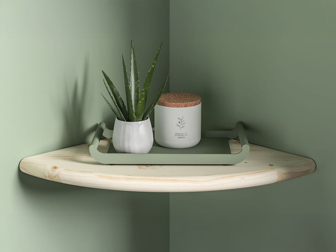 DESIGN Wandregal Wohnzimmer Ecke