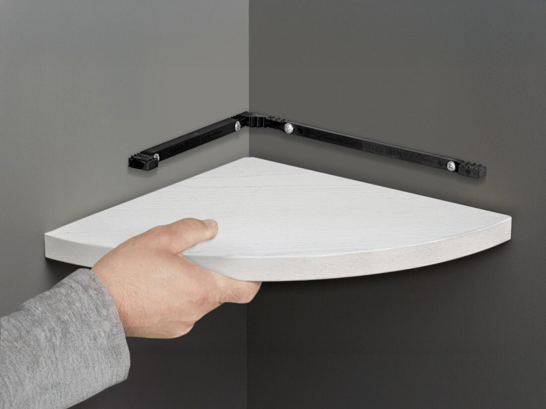 DESIGN Wandregal Wohnzimmer Ecke