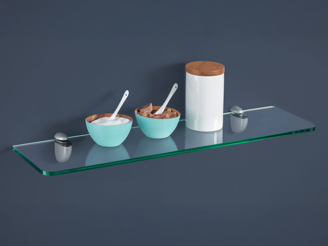ROUND+JAM Wandregal Bad Glas