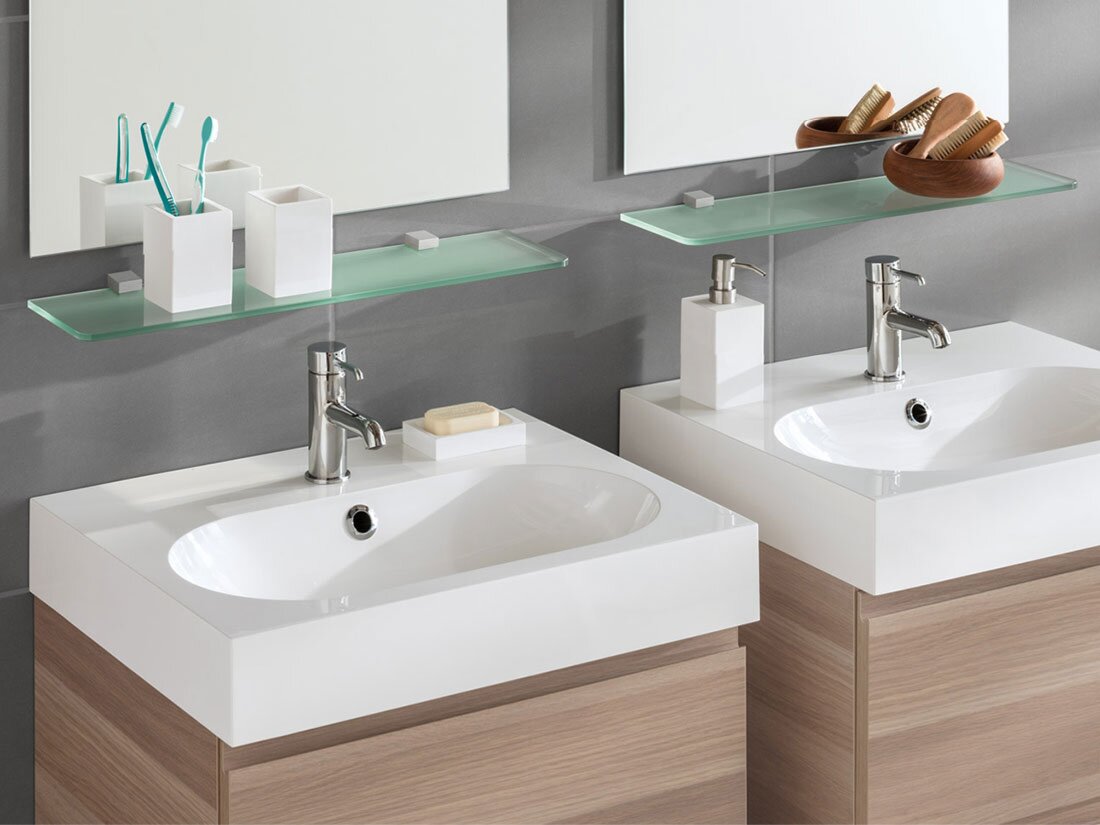 ROUND+CUADRO Glasregale