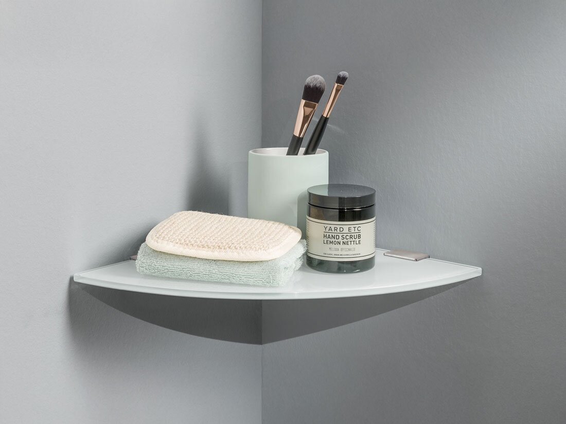 CORNER+FLAC Eckregal Glas