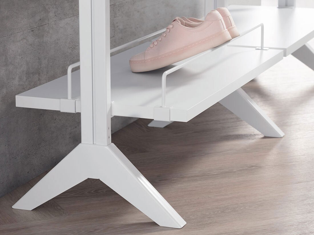 CLOS-IT Schuhhalter - 2 Stck | für Böden 79x2,5 cm