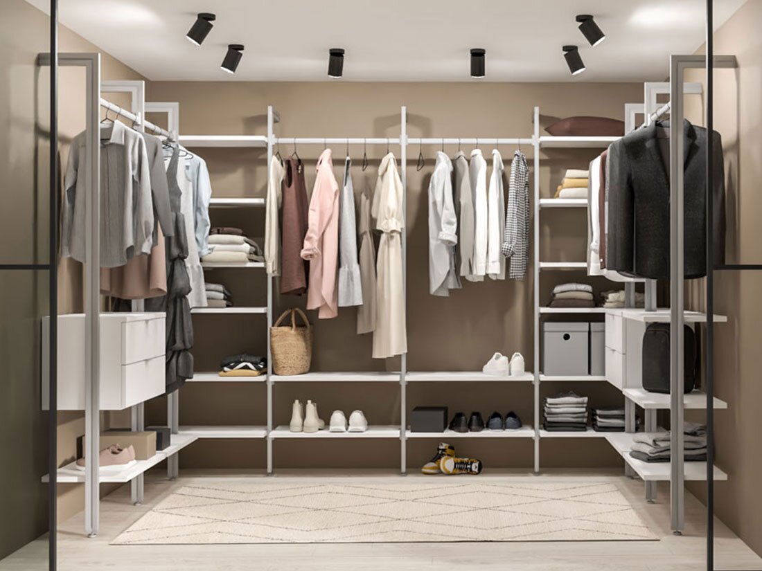 CLOS-IT W-808 Offener Kleiderschrank