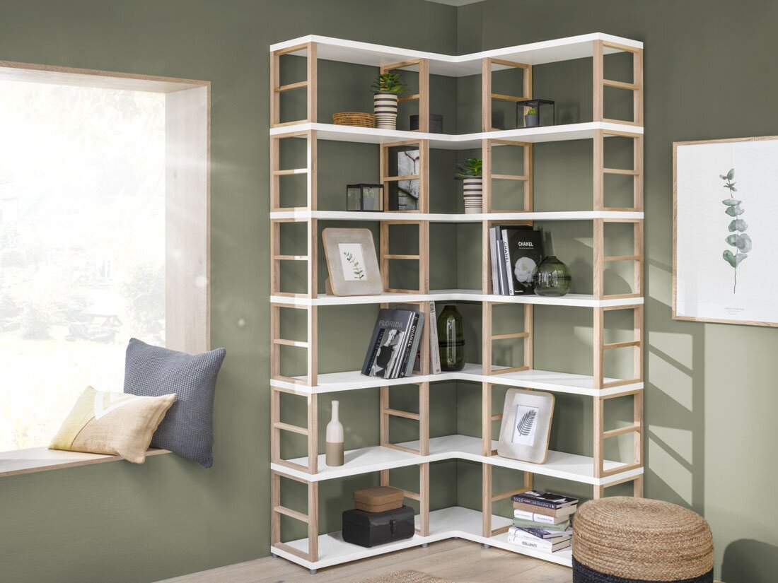 MAXX 3x6 Eckregal | 109/109x218x33 cm