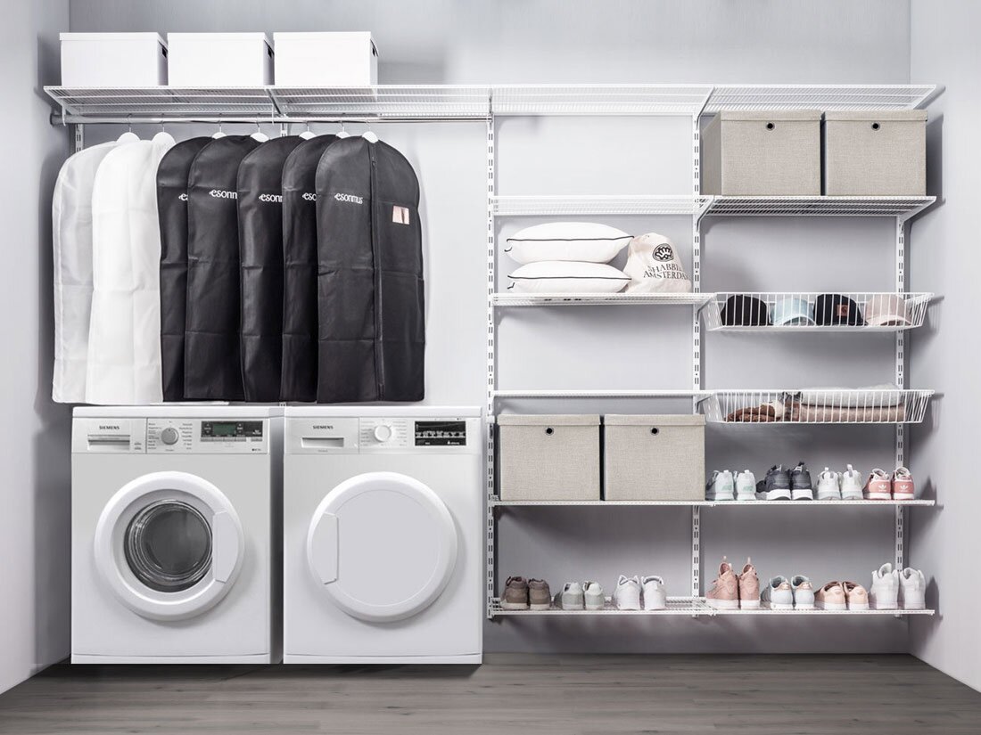 WALK-IN D-402 Wardrobe Shelving | 330x200x44 cm | white