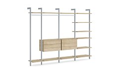 CLOS-IT W-354 Shelving System | 299x228x46 cm (LxHxD)