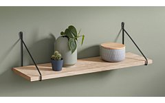 Hängeregal holz - VINTAGE+FIL eiche, schwarz