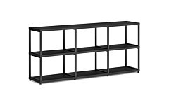 MAXX M-3x2 Shelving Unit | 174x76x33 cm (LxHxD) | Decor black