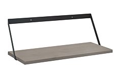 VINTAGE+EDGE Hanging Shelf | 60x20 cm | Decor grey