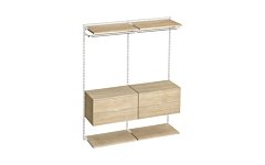 WALK-IN L-206 Shelving System | 165x200x45 cm (LxHxD)