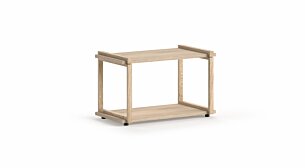 AIKO 1x1 Wooden Shelving Unit | 65x40x36 cm | oak