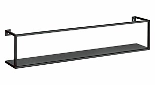 AQUARIUM Wandregal Metall | 60x8x12 cm | schwarz