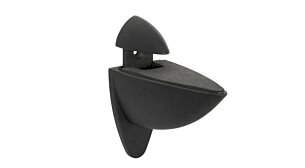 ARA Shelf Brackets - 2 pcs | for shelf boards 0,6-2,5 cm | black