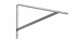 BEAM Heavy Duty Shelf Bracket | 50x33 cm | grey