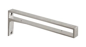 BELT Regalhalter | für Böden 300x25 mm | edelstahl-optik