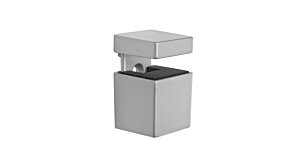 BLOC Shelf Brackets - 2 pcs | for Shelf Boards 0,5-2 cm | silver