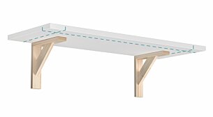 BOARD+COUNTRY Regal nach Maß | bis 80x30 cm | weiß/kiefer