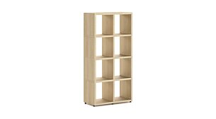 BOON 2x4 8 Cube Storage Unit | 74x147x33 cm | oak
