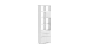 BOON 2x6-P Cube Storage Unit | 74x218x33 cm | white