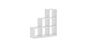 BOON 3x3 Stepped Shelf | Decor white