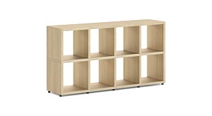BOON 4x2 Regalsystem | 145x76x33 cm | eiche
