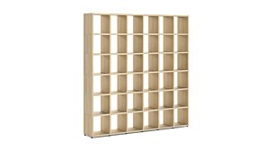 BOON 6x6 Bücherregal | 216x218x33 cm | eiche