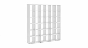 BOON 6x6 Regalsystem Bücherregal | 216x218x33 cm (LxHxT) | weiß