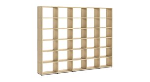 BOON L-5x6 Regalsystem | 288x218x33 cm | eiche