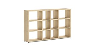 BOON Mix-4x3 Regalsystem | 188x112x33 cm | eiche